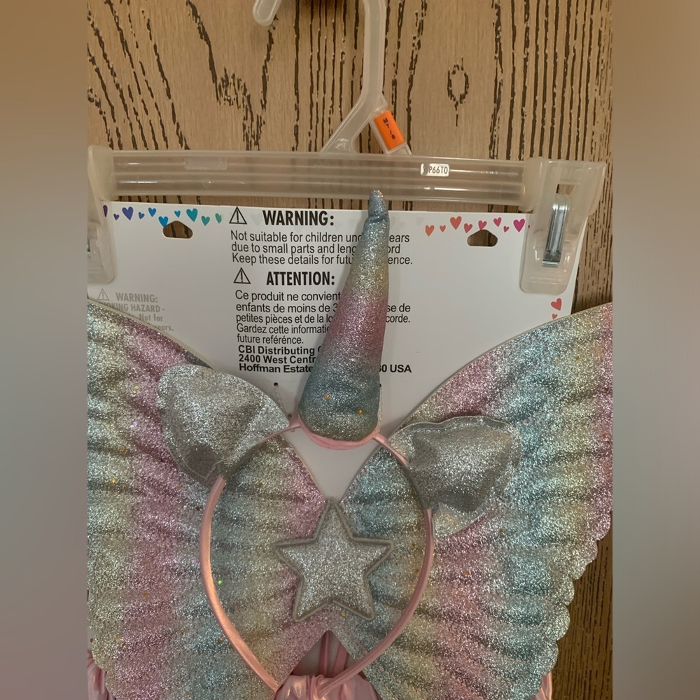 Claire’s New Rainbow Fairy Costume with Wings - Picture 7 of 7